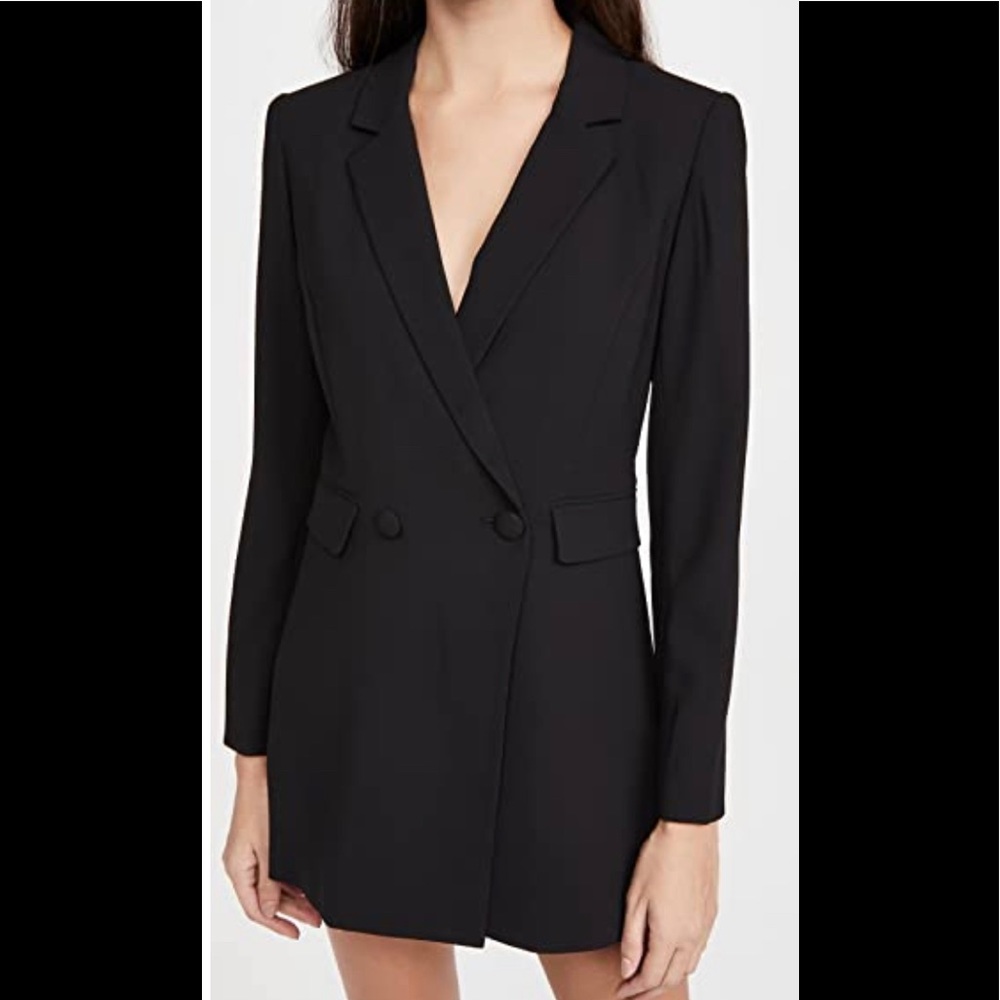 Alice and Olivia Kyrie Tuxedo Skort Romper